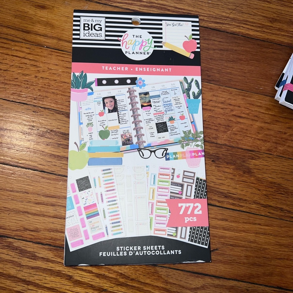 Happy planner teacher sticker book